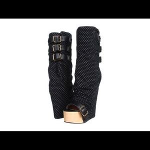 Irregular Choice Mo Money Mo Heel Knee High Boot